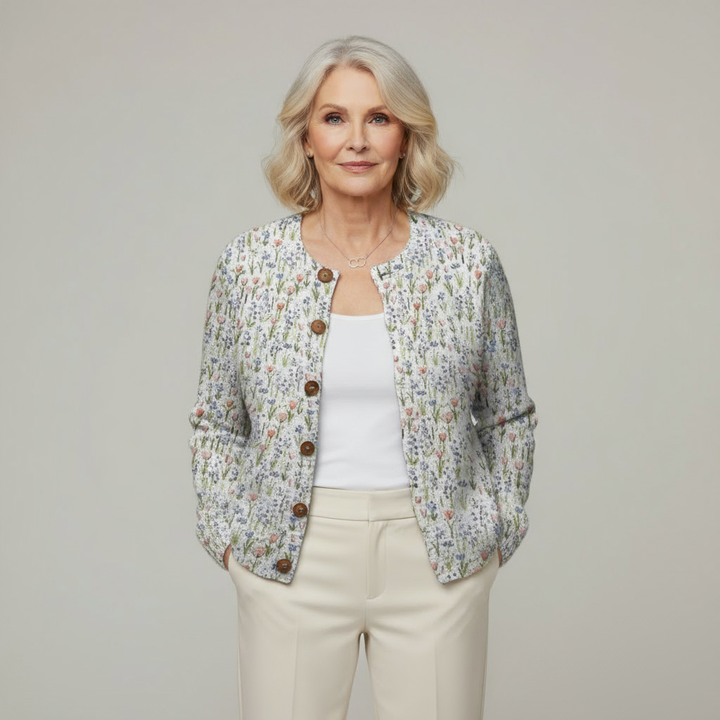 Michelle | Spring Art Cardigan