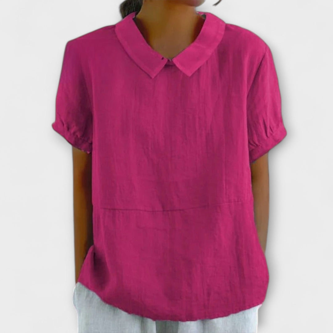 Lia - Short Sleeve Blouse