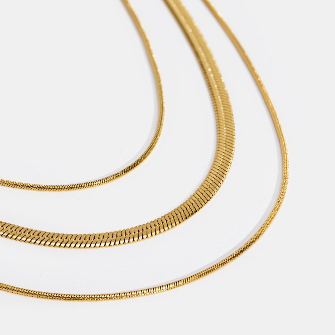 Layered Gold Chain Necklace