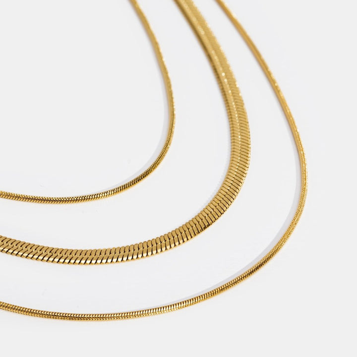 Layered Gold Chain Necklace
