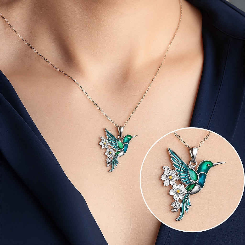 Vibrant Bird Necklace