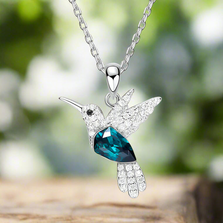 Zirconia Baby Hummingbird Necklace