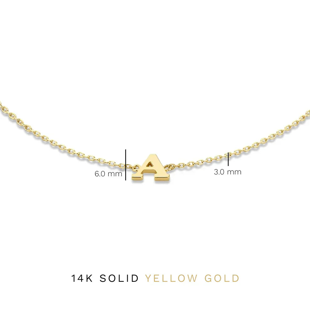 Gold Initial Bracelet by Vita Signa