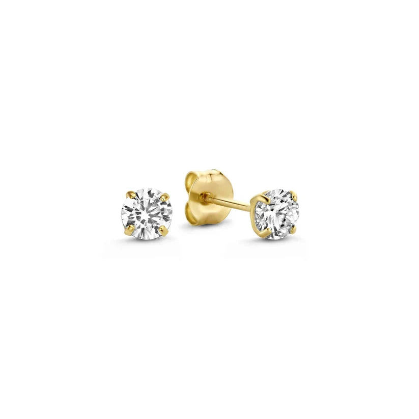 Gold Celestial Stone Earrings Set
