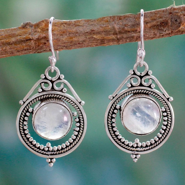 Bohemian Moonstone Earrings