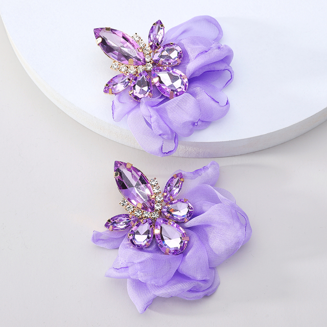 Vibrant Floral Petal Earrings