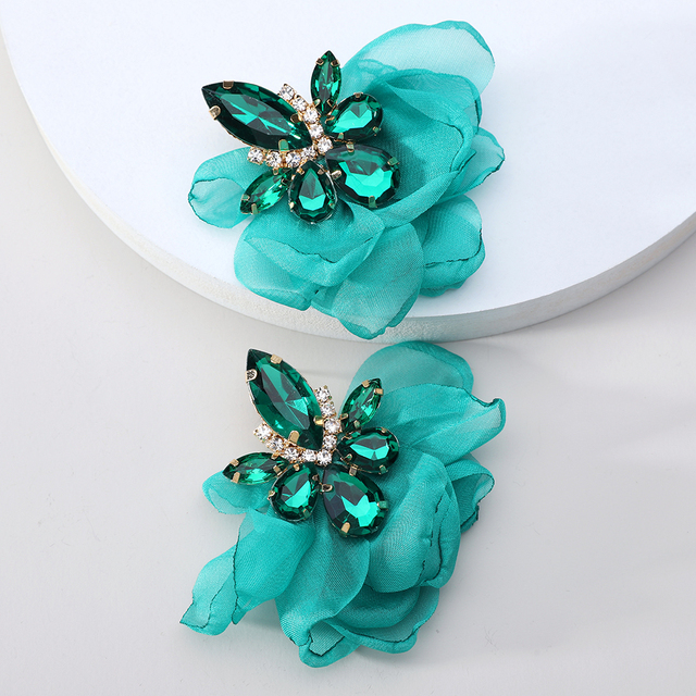 Vibrant Floral Petal Earrings