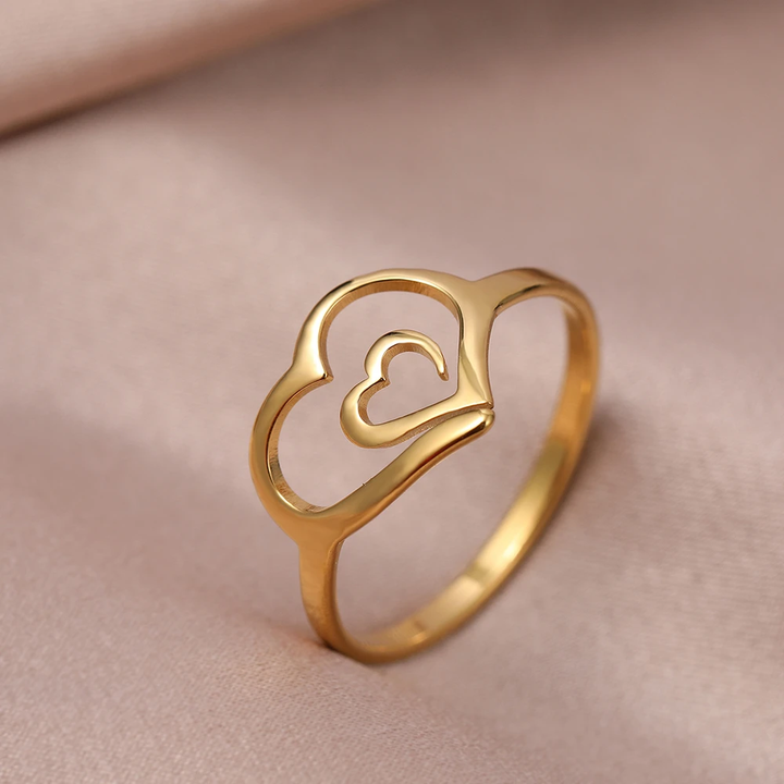 Gold Heart Ring