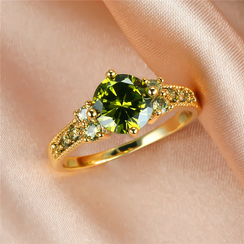 Gold and Yellow Quartz Ring