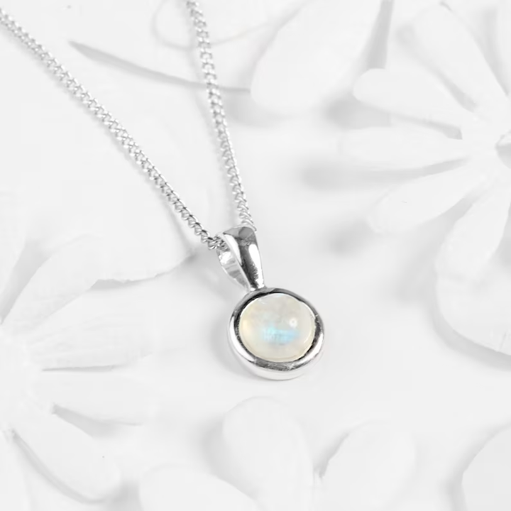 Silver Moonstone Necklace