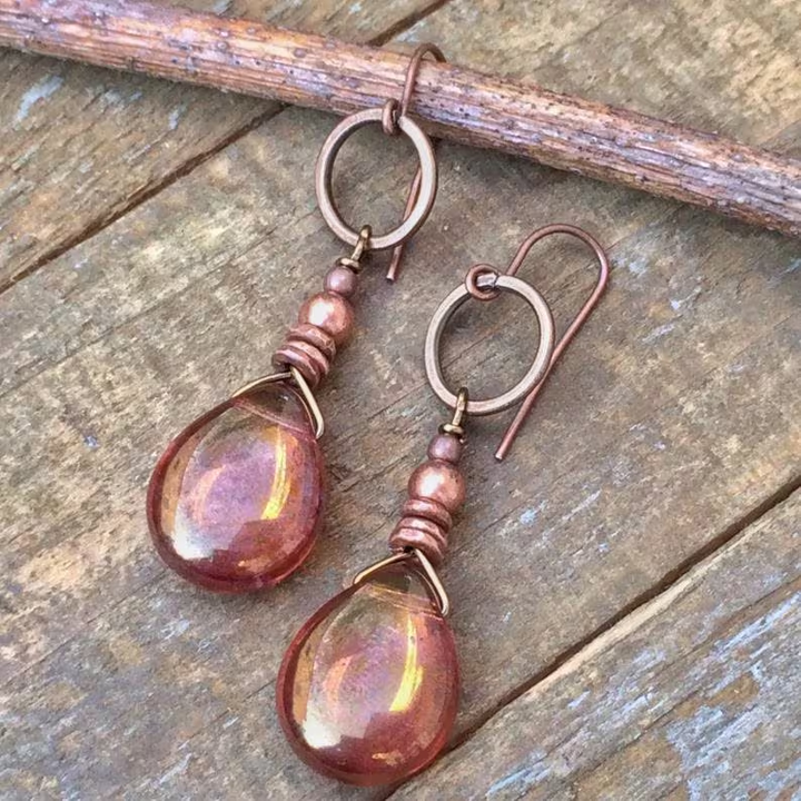 Retro Crystal Earrings