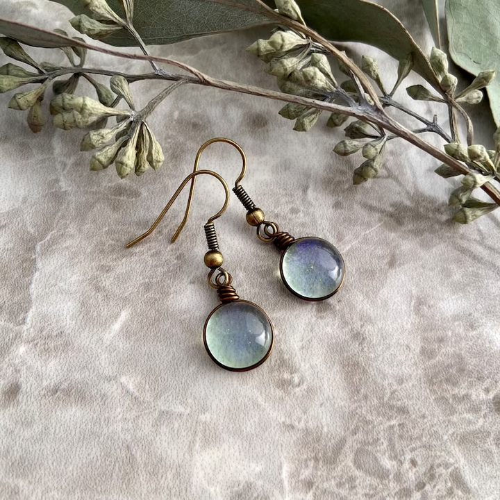 Vintage Moonstone Drop Earrings