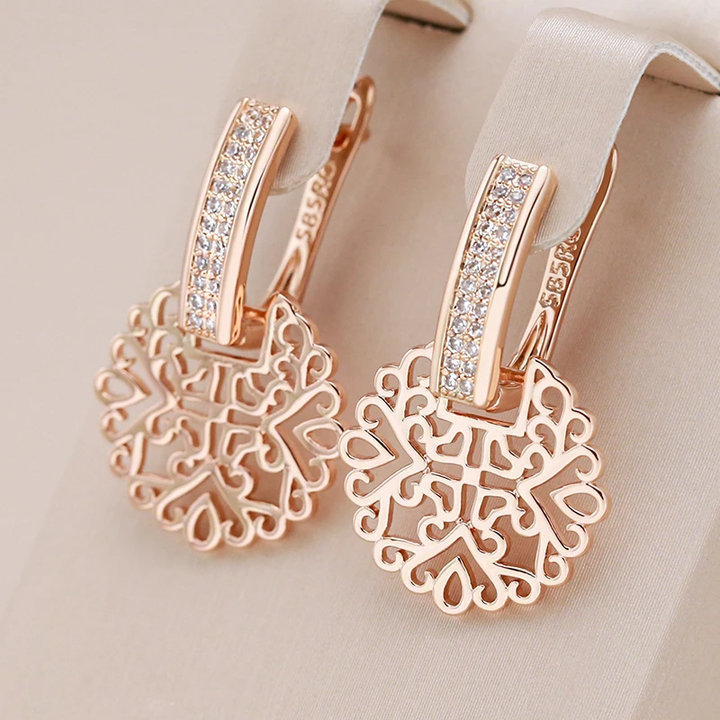 Chic Gold Mandala Earrings