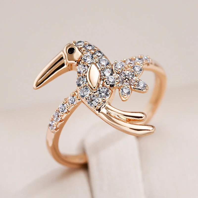 Chic Shiny Bird Ring