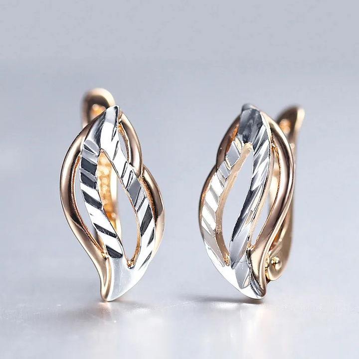 Chic Gold & Silver Earrings