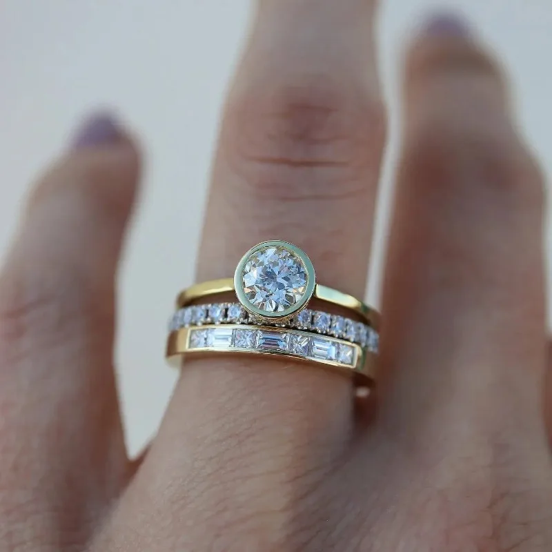 Sparkling Vintage Ring Set