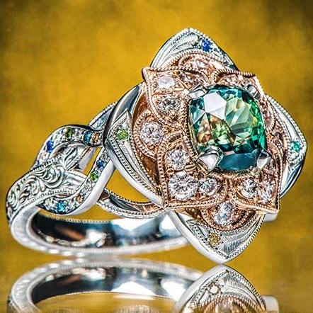 Vintage Silver Flower Ring