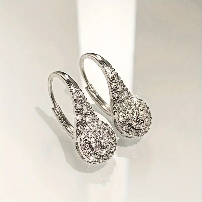 Shiny Drop Round Earrings