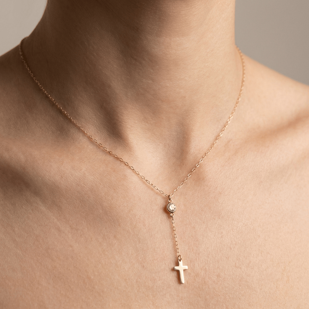 Petite Jesus Cross Pendant
