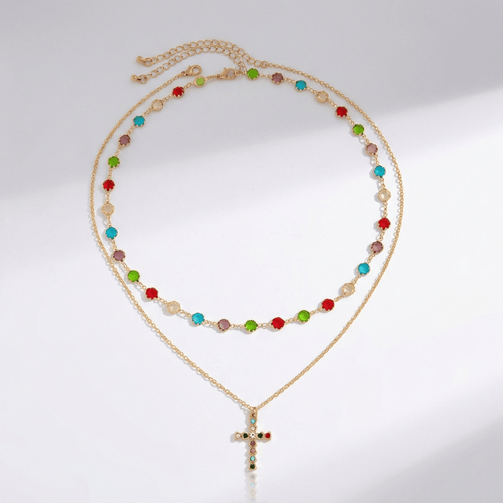 Vibrant Cross Pendant