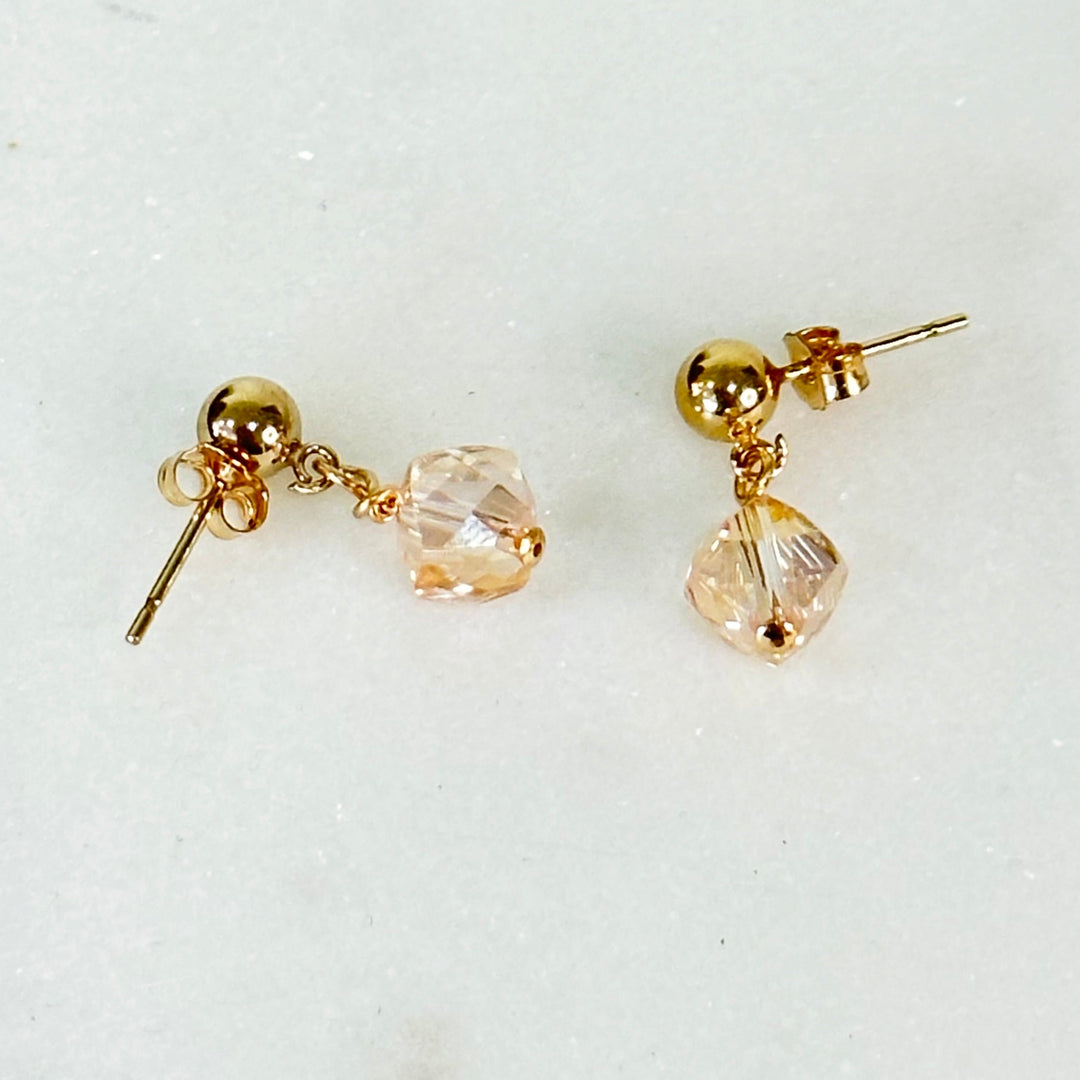Gold Delicate Liana Drop Earrings
