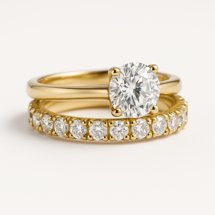 Sun Queen Gold Ring Set