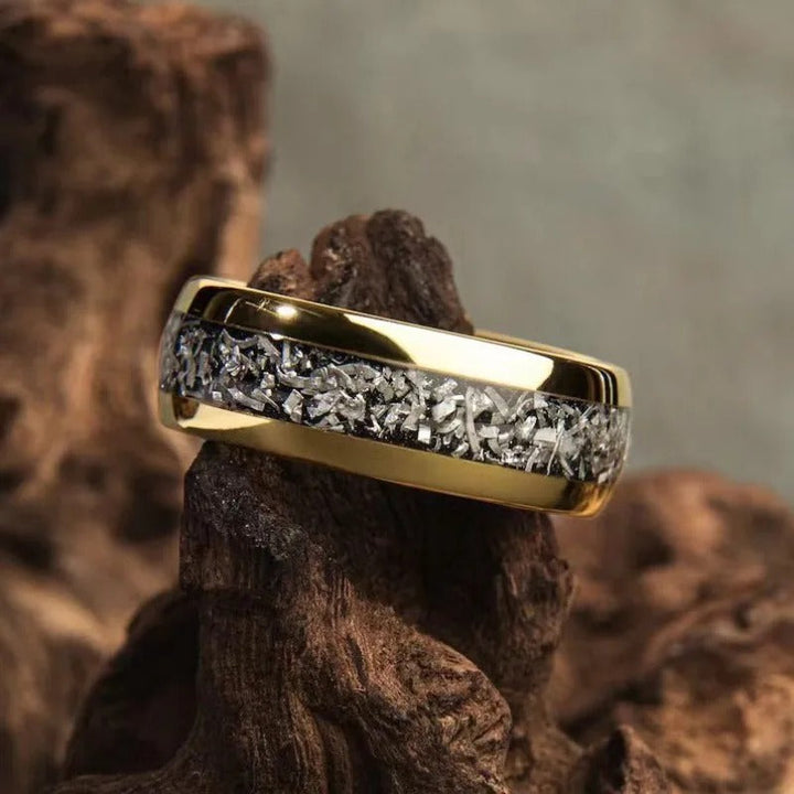 Gold Inlay Shine Ring