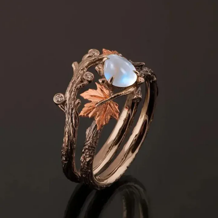 Natural Moonstone Ring" can be rewritten as "Genuine Moonstone Ring.
