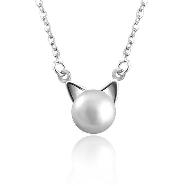 Cat Collar with Pearl, Earrings, and Bonus Gift Ring
