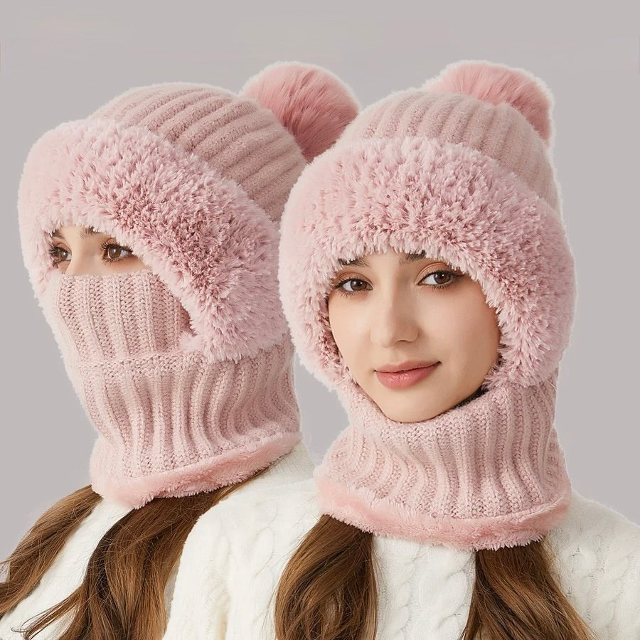 Amélie | Cozy Fluffy Hat with Pom-Pom