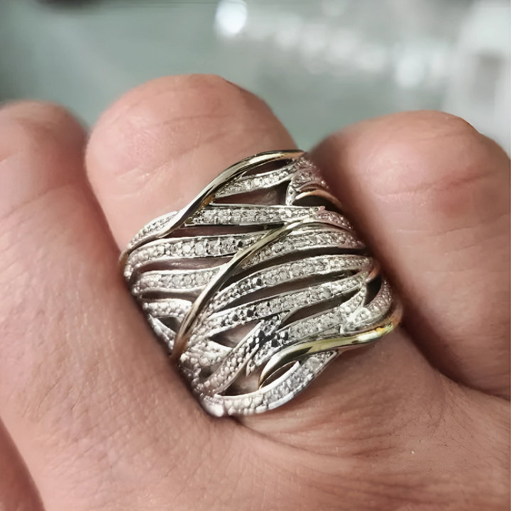 Chic Twisted Multi-Layer Ring