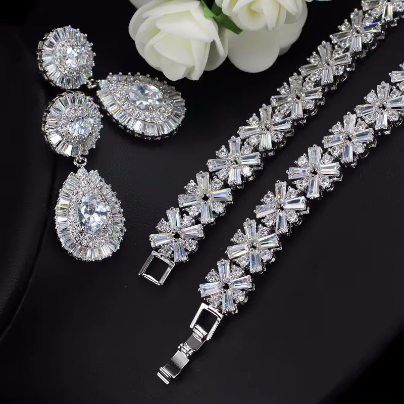 Celestial Jewelry Set: Earrings & Necklace