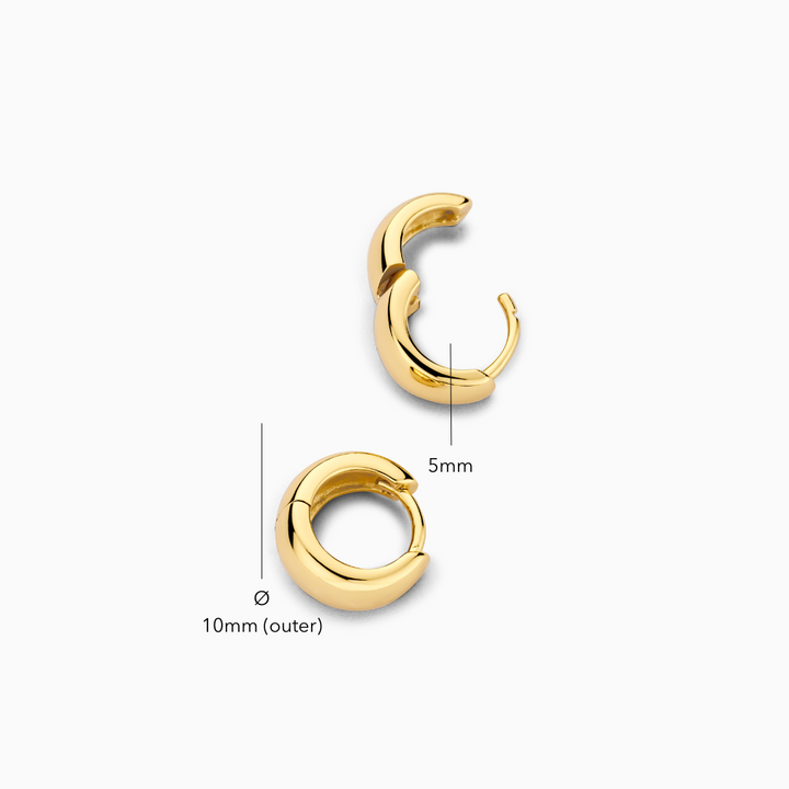 Gold Lumière Hoop Earrings